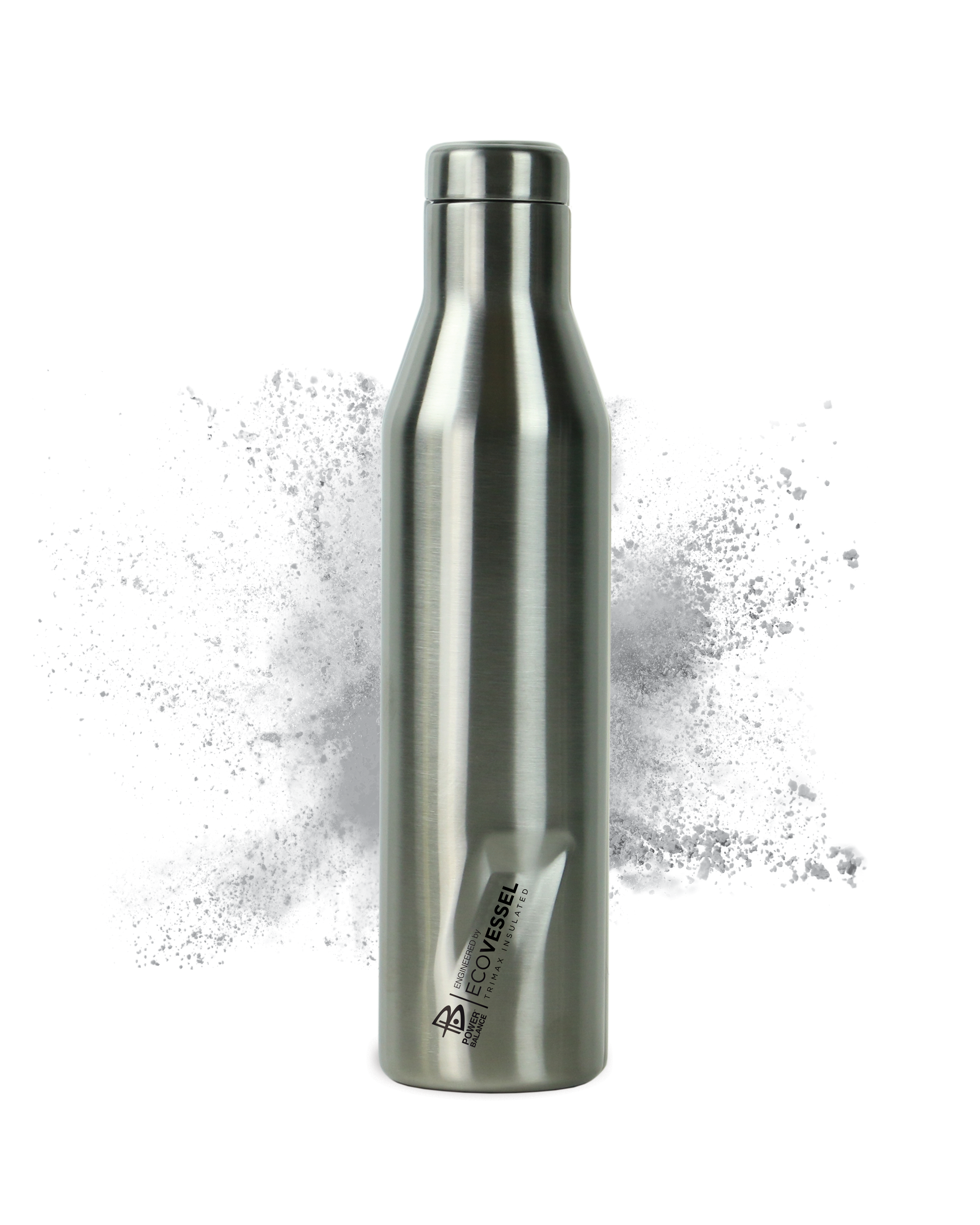 25 Ounce Stainless Steel Vacuum Sealed Water Bottle (Black)