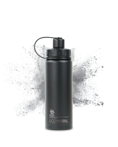 The Boulder - Insulated Stainless Steel Water Bottle w/ Strainer- 20 oz - Power Balance Engineered by EcoVessel