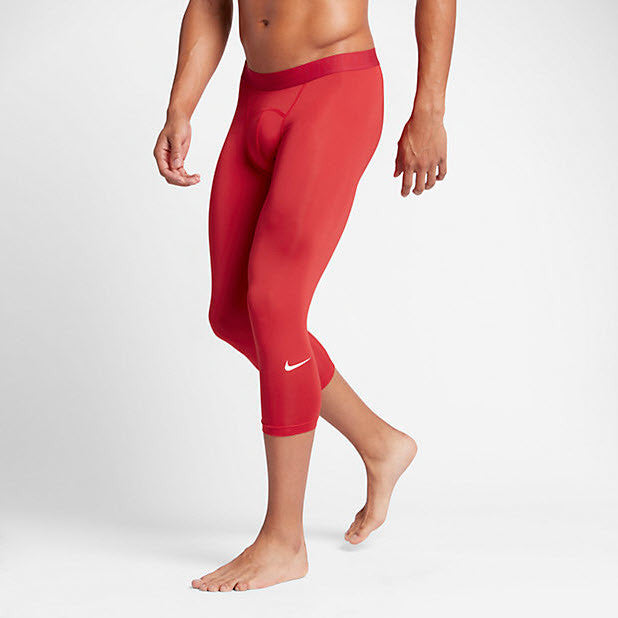Red PB FABA 3/4 Training Tights